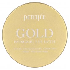 Petitfee, гідрогелеві патчі під очі із золотом, 60 шт.