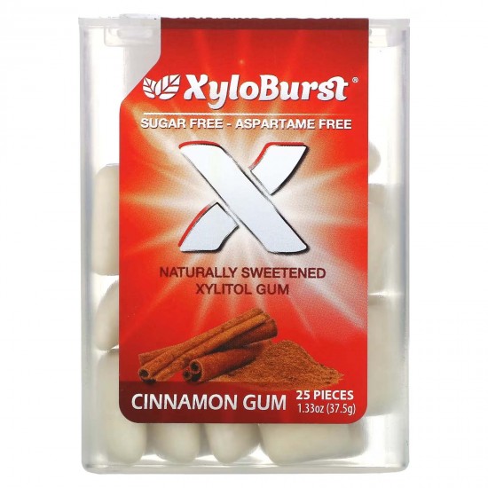 Xyloburst, гумка ксилітолова камедь із корицею, 25 шт