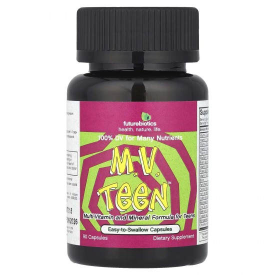 FutureBiotics, M.V. Teen, мультивітаміни для підлітків, 90 капсул