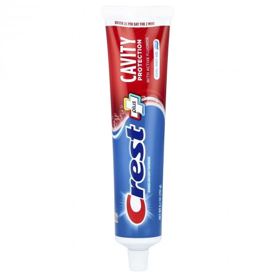 Crest, фторид, зубна паста для захисту від карієсу, мятний гель, 232 г