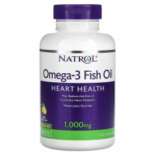 Natrol, рибячий жир з омега-3, з натуральним лимонним смаком, 1000 мг (150 капсул)