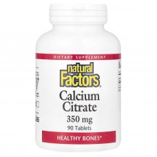 Natural Factors, цитрат кальцію, 350 мг, 90 таблеток