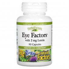 Natural Factors, зір Eye Factors із 2 мг лютеїну, 90 капсул