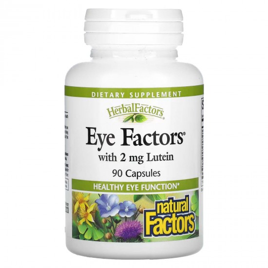Natural Factors, зір Eye Factors із 2 мг лютеїну, 90 капсул