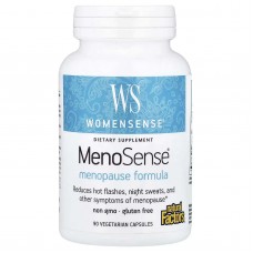 Natural Factors, WomenSense, MenoSense, формула для прийому під час менопаузи, 90 вегетаріанських капсул