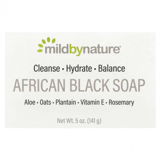 Mild By Nature, африканське чорне кускове мило, з вівсом і подорожником, 141