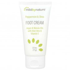 Mild By Nature, крем для ніг з перцевою м'ятою, олією ши, аргани та марули, 71 г