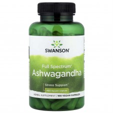Swanson, ашваганда, 450 мг, 100 капсул