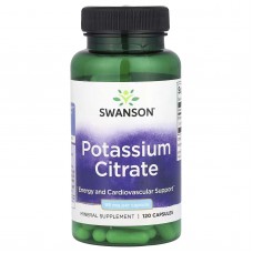 Swanson, Цитрат калію, 99 mg, 120 капсул