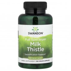 Swanson, Розторопша повного спектру, Детоксикація, 500 mg, 100 капсул