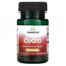 Swanson, коензим Q10, 30 мг, 60 капсул