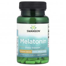 Swanson, Мелатонін, 3 mg, 120 капсул