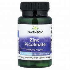 Swanson, Піколінат цинку, 22 мг, 60 капсул