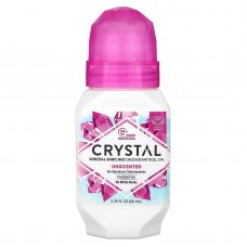 Crystal Body Deodorant, збагачений мінералами дезодорант із кульковим аплікатором, без ароматизаторів, 66 мл