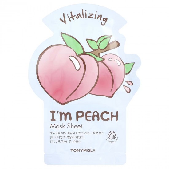 TonyMoly, I'm Peach, косметична Жвава маска для краси, 21 г