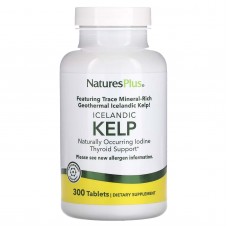 NaturesPlus, Kelp Ісландські бурі водорості, 300 таблеток