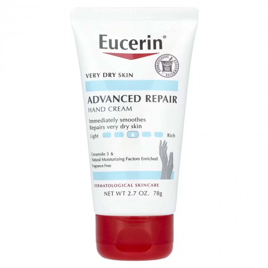 Eucerin, крем для рук, інтенсивне відновлення, без запаху, 78 г
