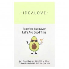 Idealove, Superfood Skin Savior, маска із суперфудами, авокадо, по 20 мл