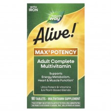Nature's Way, Alive! Max3 Potency, мультивітаміни, 90 таблеток