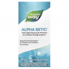 Nature's Way, Alpha Betic, мультивітаміни цукровий діабет, 30 таблеток