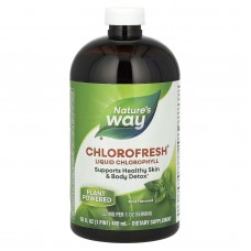 Nature's Way, Chlorofresh, рідкий хлорофіл, з ароматом мяти, 132 мг, 473,2 мл