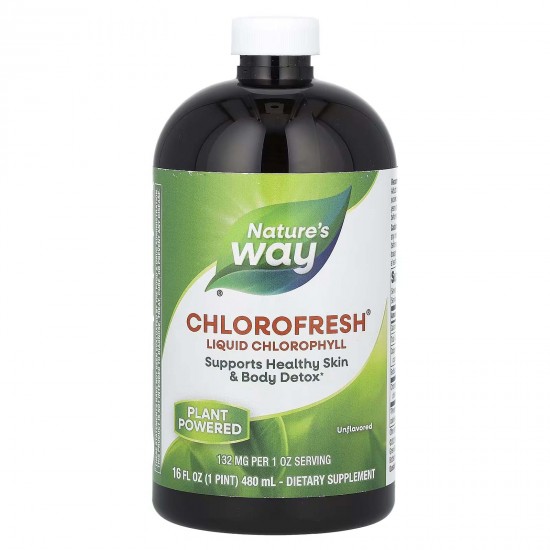 Nature's Way, Chlorofresh, рідкий хлорофіл, з нейтральним смаком, 480 мл