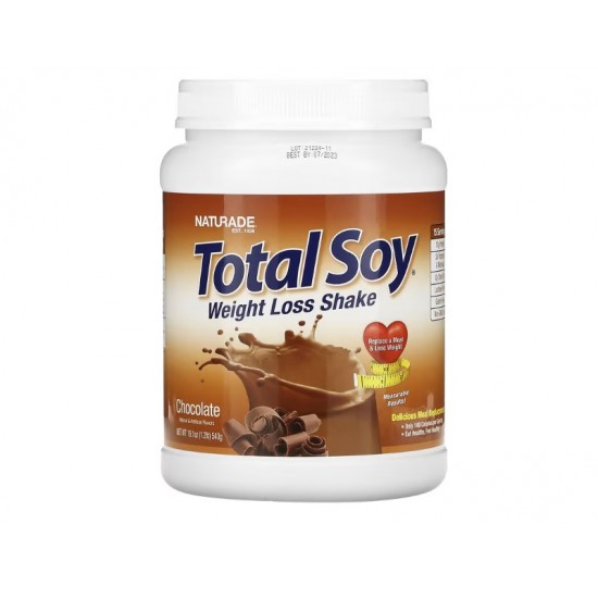 Naturade, Total Soy, коктейль для схуднення, зі смаком шоколаду, 540 г