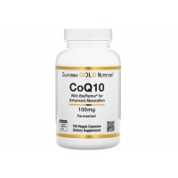 California Gold Nutrition, коензим Q10, убіхінон класу USP з екстрактом чорного перцю Bioperine®, покращена біодоступність, 100 мг, 150 вегетаріанських капсул