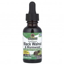 Nature's Answer, чорний горіх і полин гіркий, рідкий екстракт, без спирту, 2000 мг, 30 мл