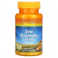 Thompson, пиколинат цинку, 25 мг, 60 таблеток