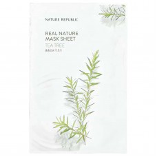 Nature Republic, Тканинна маска від Real Nature Beauty, чайне дерево, 1 шт., 23 мл