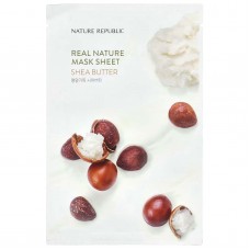 Nature Republic, Тканинна маска від Real Nature Beauty, масло ши, 1 шт., 23 мл