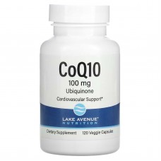 Lake Avenue Nutrition, CoQ10, клас USP, 100 мг, 120 вегетаріанських капсул