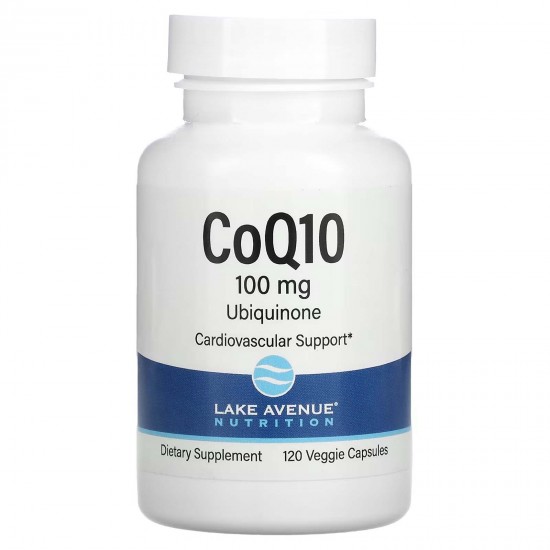 Lake Avenue Nutrition, CoQ10, клас USP, 100 мг, 120 вегетаріанських капсул