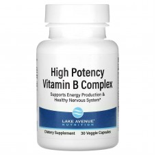Lake Avenue Nutrition, високоефективний комплекс вітамінів групи В, 30 рослинних капсул