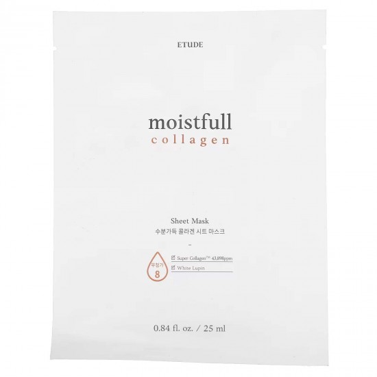 Etude, Moistfull, зволожувальна тканинна маска з колагеном, 1 шт., 25 мл