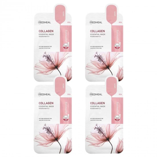 MEDIHEAL, косметична маска з колагеном, 4 шт., 24 мл