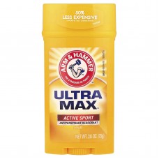 Arm & Hammer, UltraMax, твердий дезодорант-антиперспірант для чоловіків, аромат «Active Sport», 73 г спорт