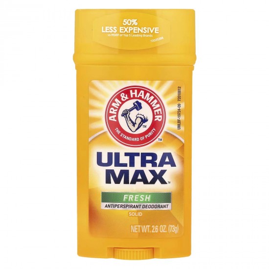 Arm & Hammer, UltraMax, твердий дезодорант-антиперспірант для чоловіків, зі свіжим ароматом, 73 г