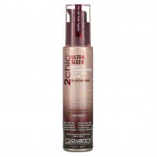 Giovanni, 2chic, незмивний кондиціонер еліксир з бразильським кератином та аргановою олією для супердогляду й укладання, який не треба змивати, 118 мл