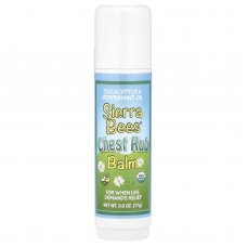 Sierra Bees, бальзам-стік для розтирання грудей, евкаліпт і перцева мята, 17 г