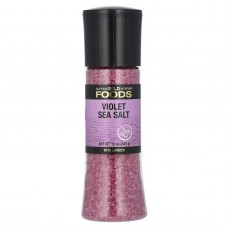 California Gold Nutrition, FOODS, фіолетова морська сіль у млинку, 340 г
