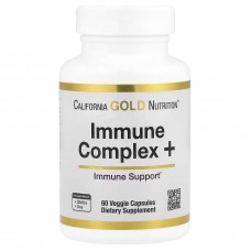 California Gold Nutrition, комплекс для зміцнення імунітету з вітамінами A, C, D, цинком і селеном, 60 рослинних капсул