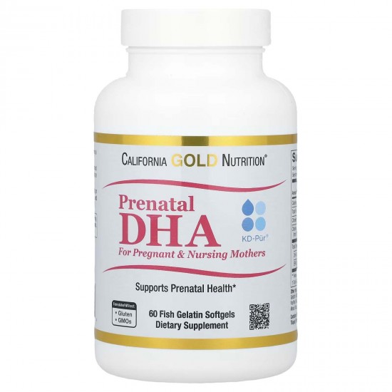 California Gold Nutrition, пренатальна омега для вагітних і годуючих жінок, 450 мг, 60 капсул (Основний склад)