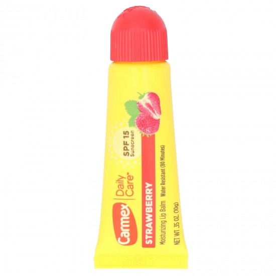 Carmex, щоденний догляд, зволожуючий бальзам для губ, полуниця, SPF 15, 10 г