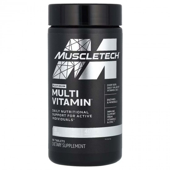 MuscleTech, Platinum, мультивітаміни, спорт 90 таблеток