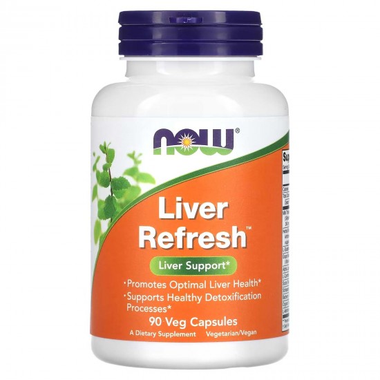 NOW Foods, печінка Liver Refresh, 90 рослинних капсул