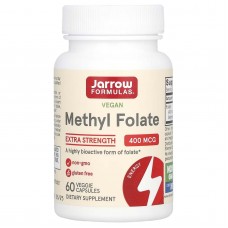 Jarrow Formulas, метилфолат, 400 мкг, 60 веганських капсул
