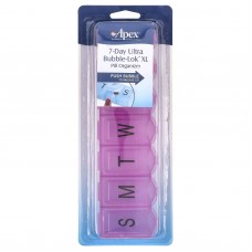 Apex, органайзер контейнер для таблеток на 7 днів Ultra Bubble-Lok, XL, 1 шт.