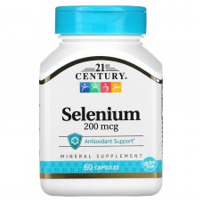 21st Century, селен, 200 мкг, 60 капсул
